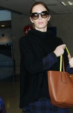 EMILY BLUNT at Los Angeles Internattional Airport 0412