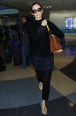 EMILY BLUNT at Los Angeles Internattional Airport 0412