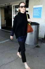 EMILY BLUNT at Los Angeles Internattional Airport 0412