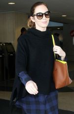 EMILY BLUNT at Los Angeles Internattional Airport 0412