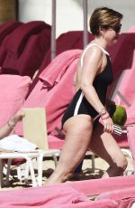 EMMA FORBES in Swimsuit at a Beach in Barbados