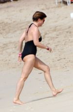EMMA FORBES on the Beach in Barbados
