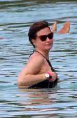 EMMA FORBES on the Beach in Barbados