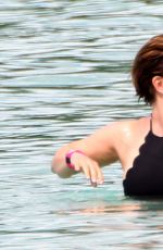 EMMA FORBES on the Beach in Barbados