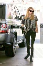 EMMA ROBERTS at a Gas Station in Hollywood 2912