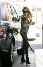 EMMA ROBERTS at a Gas Station in Hollywood 2912