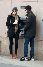 EMMA STONE and Andrew Garfield at ATM in New York 3012