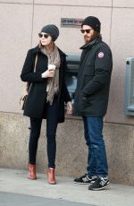 EMMA STONE and Andrew Garfield at ATM in New York 3012