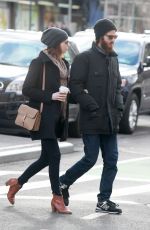 EMMA STONE and Andrew Garfield at ATM in New York 3012