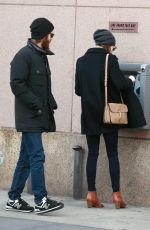 EMMA STONE and Andrew Garfield at ATM in New York 3012