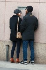 EMMA STONE and Andrew Garfield at ATM in New York 3012
