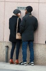 EMMA STONE and Andrew Garfield at ATM in New York 3012