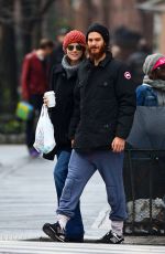EMMA STONE and Andrew Garfield Out and About in New York 2312