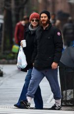 EMMA STONE and Andrew Garfield Out and About in New York 2312