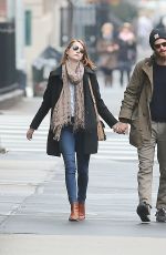 EMMA STONE and Andrew Garfield Out and About in New York 2812