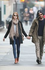 EMMA STONE and Andrew Garfield Out and About in New York 2812