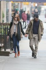 EMMA STONE and Andrew Garfield Out and About in New York 2812