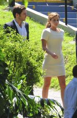 EMMA WATSON on the Set of Colonia Dignidad in Buenos Aires