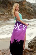 ERIN HEATHERTON at a Photoshoot on the Beach in Malibu
