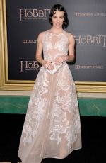 EVANGELINE LILLY at The Hobbit: The Battle of the Five Armies Premiere in in Los Angeles