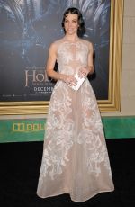 EVANGELINE LILLY at The Hobbit: The Battle of the Five Armies Premiere in in Los Angeles