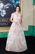 EVANGELINE LILLY at The Hobbit: The Battle of the Five Armies Premiere in in Los Angeles