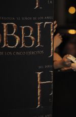 EVANGELINE LILLY at The Hobbit: The Battle of the Five Armies Premiere in Mexico City