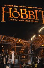 EVANGELINE LILLY at The Hobbit: The Battle of the Five Armies Premiere in Mexico City