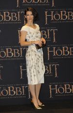 EVANGELINE LILLY at The Hobbit: The Battle of the Five Armies Premiere in Mexico City
