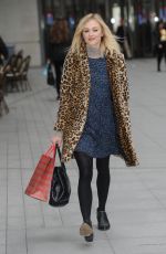 FEARNE COTTON Heading to BBC Radio 1 Studios in London