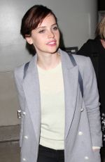 FELICITY JONES Arrives at LAX Airport in Los Angeles 0512
