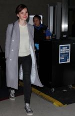 FELICITY JONES Arrives at LAX Airport in Los Angeles 0512