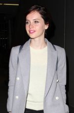 FELICITY JONES Arrives at LAX Airport in Los Angeles 0512