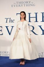FELICITY JONES at The Theory of Everything Premiere in London