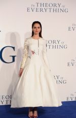 FELICITY JONES at The Theory of Everything Premiere in London