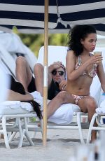 FKA TWIGS in Bikini at a Beach in Miami