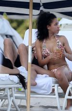 FKA TWIGS in Bikini at a Beach in Miami