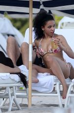 FKA TWIGS in Bikini at a Beach in Miami
