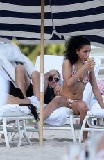 FKA TWIGS in Bikini at a Beach in Miami