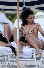 FKA TWIGS in Bikini at a Beach in Miami