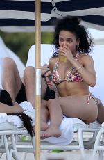 FKA TWIGS in Bikini at a Beach in Miami