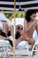 FKA TWIGS in Bikini at a Beach in Miami