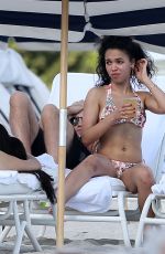 FKA TWIGS in Bikini at a Beach in Miami