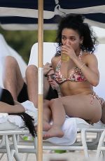 FKA TWIGS in Bikini at a Beach in Miami