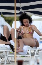 FKA TWIGS in Bikini at a Beach in Miami
