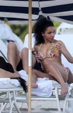FKA TWIGS in Bikini at a Beach in Miami