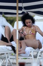 FKA TWIGS in Bikini at a Beach in Miami