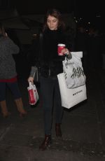 GEMMA ARTERTON Arrives at Adelphi Theatre in London