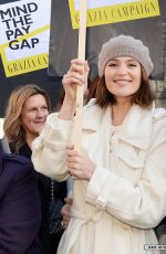 GEMMA ARTERTON at Veteran Dagenham Protesters for Equal Pay Campaign in London