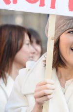 GEMMA ARTERTON at Veteran Dagenham Protesters for Equal Pay Campaign in London